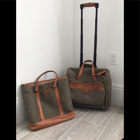 tweed luggage set